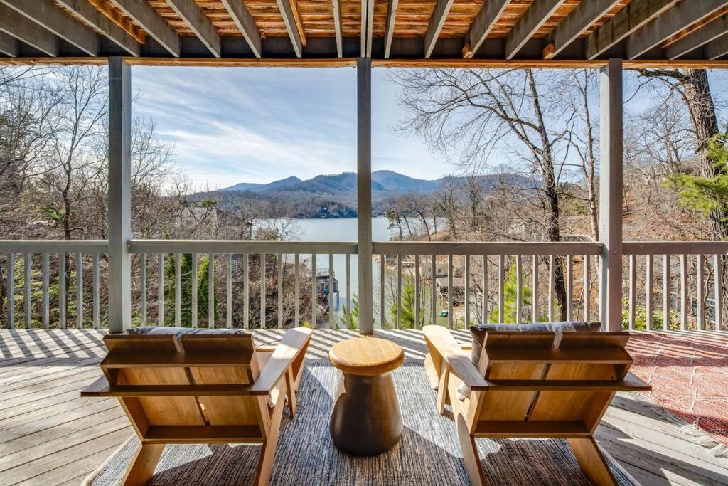 Lakeside Serenity Mnt Views Decks Foosball Villa Lake Lure Exterior photo